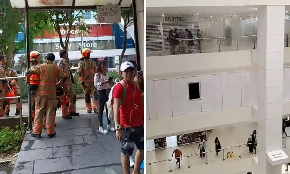 Two people were sent to hospital and 20 people were evacuated from Lucky Plaza on Oct 20 after a fire broke out in the Orchard Road building.