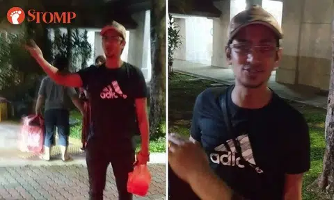 Guy hurls vulgarities and calls driver "dog" for sounding his horn at car in Yew Tee