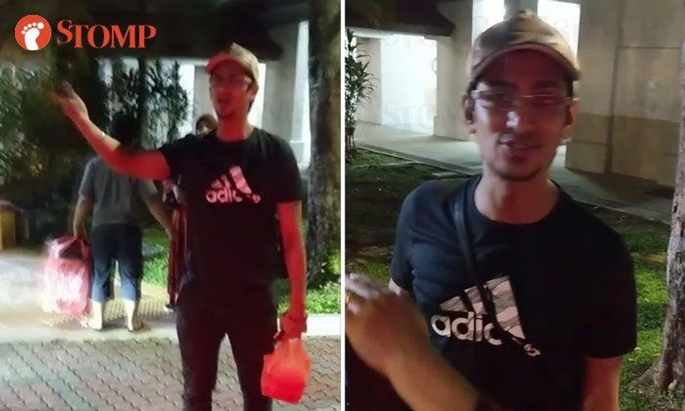 Guy hurls vulgarities and calls driver "dog" for sounding his horn at car in Yew Tee