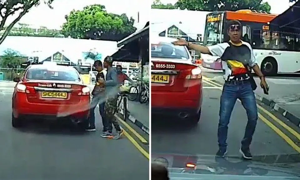Man puts foot under taxi, flees after witness says 'jangan tipu' and offers to show video to police