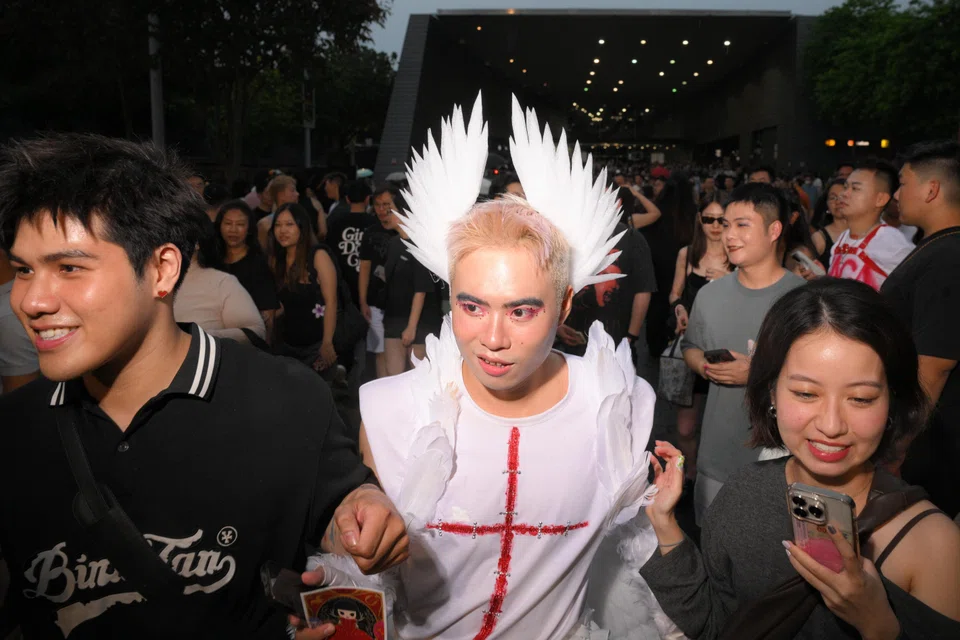 Quang Pham, a 24-year-old copywriter from Vietnam, pictured ahead of the concert on May 18, 2025.