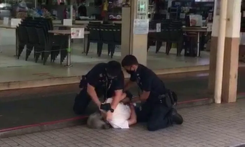 Man, 56, arrested after refusing to wear mask and pushing police officers at Telok Blangah