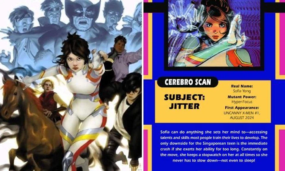 Marvel officially unveiled the Singaporean teen Jitter, whose real name is Sofia Yong, somewhat fittingly on Aug 9, Singapore’s National Day. 