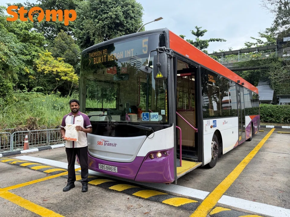 SBS Transit bus captain gets goody bag for act of honesty