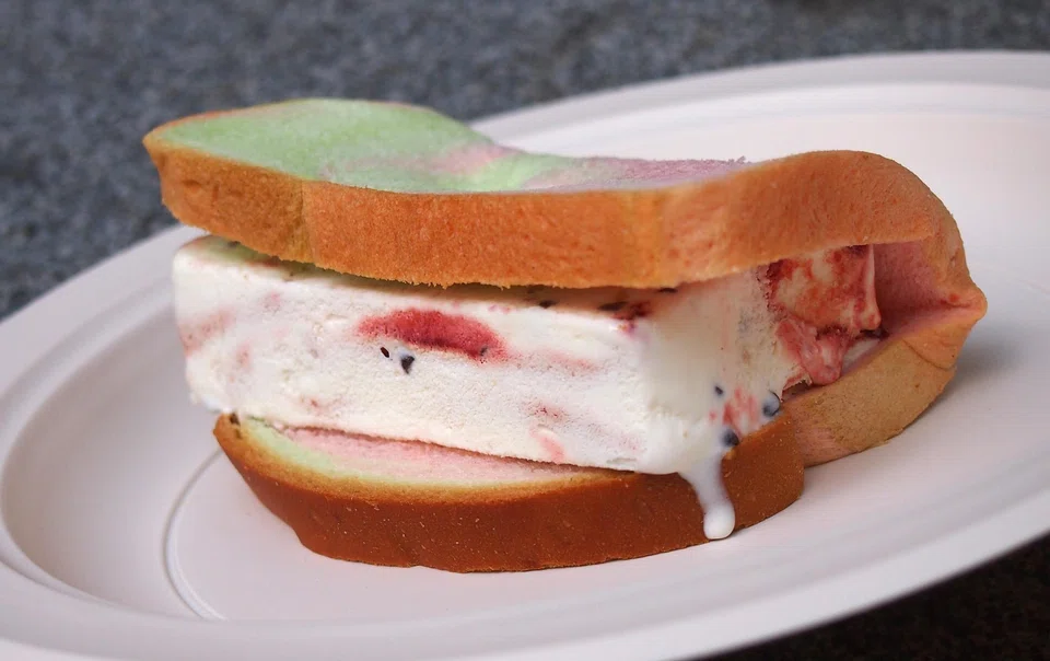 Ice-cream sandwich is considered a nostalgic treat, usually dispensed by ice-cream uncles on the roadside.
