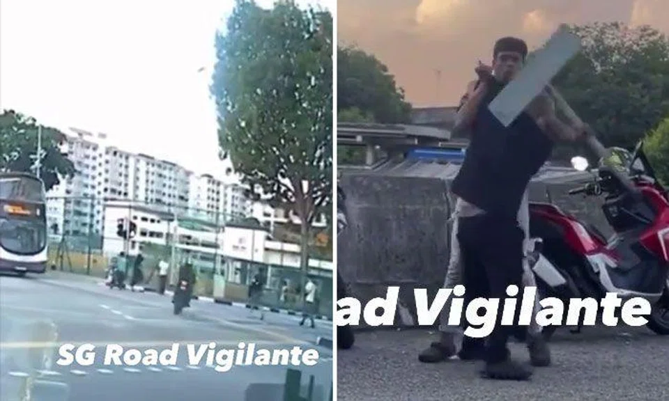 Motorcyclist rides recklessly in Tampines after getting involved in fight at Johor Causeway