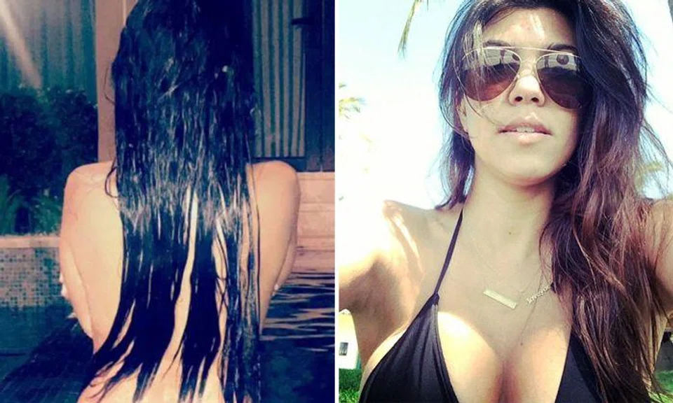 Kourtney Kardashian posts daring Snapchat of her in swimming pool