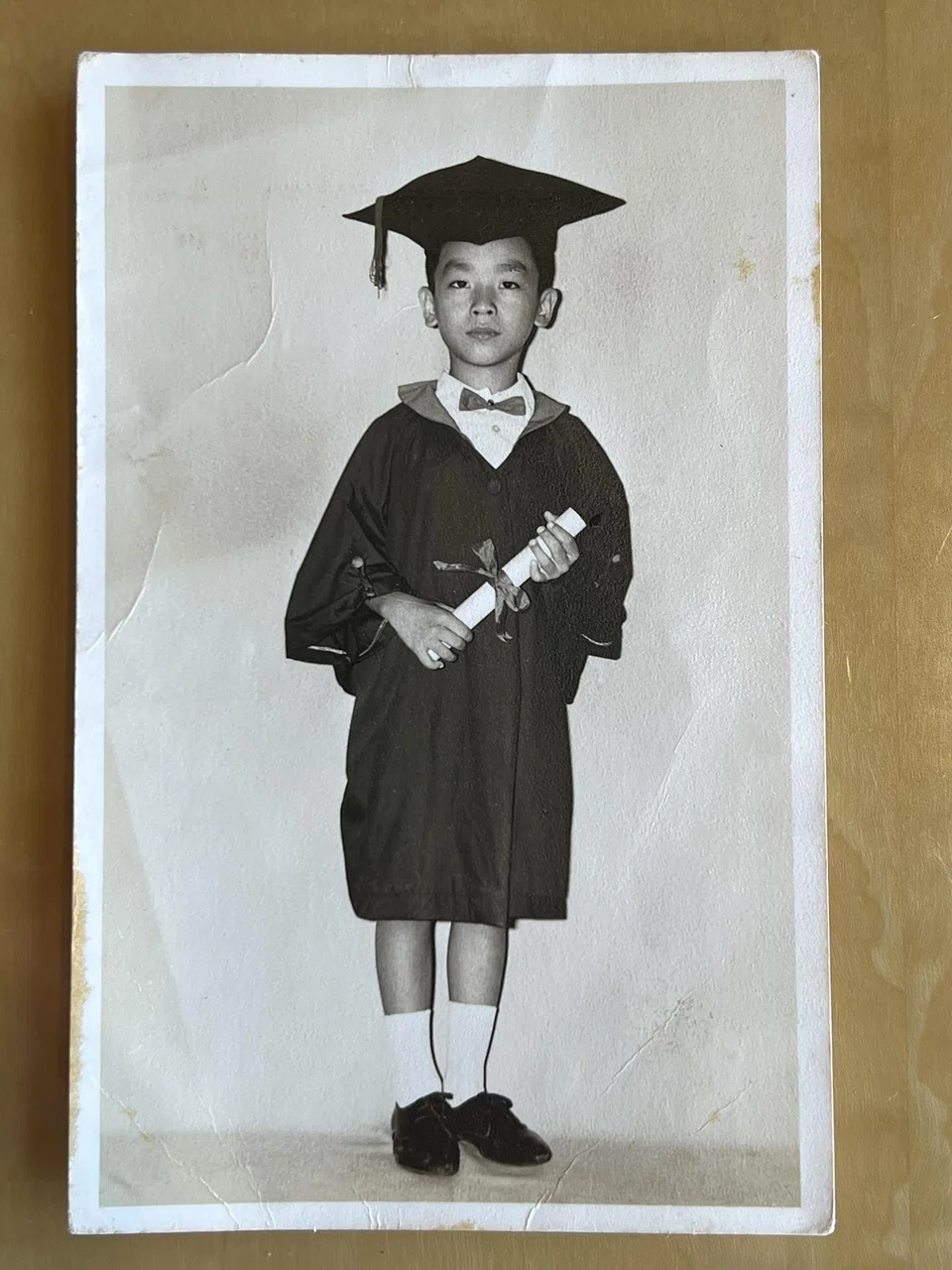 Rayson Tan at his kindergarten graduation ceremony at age six, in 1971. PHOTO: COURTESY OF RAYSON TAN