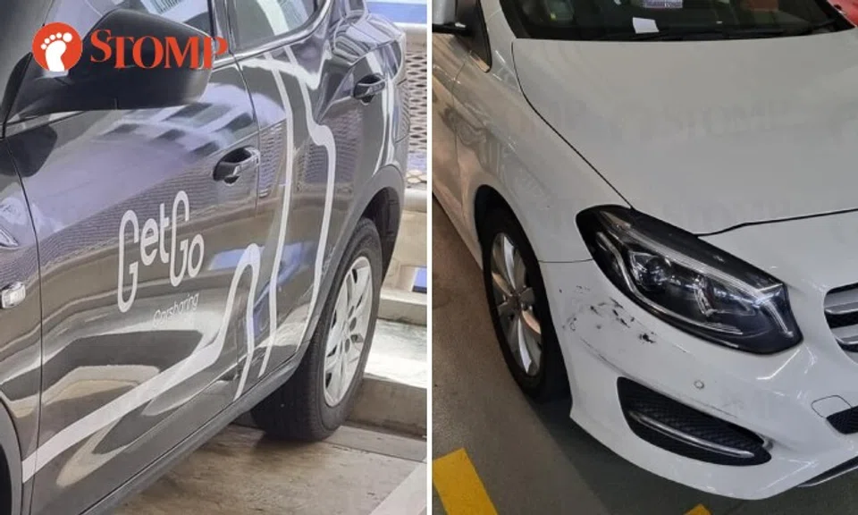 The Stomper shared photos of the damage to the two vehicles.