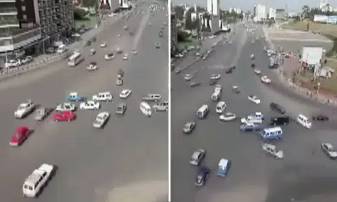 No traffic light, no problem? Video shows how cars were seamlessly driven in Ethiopia