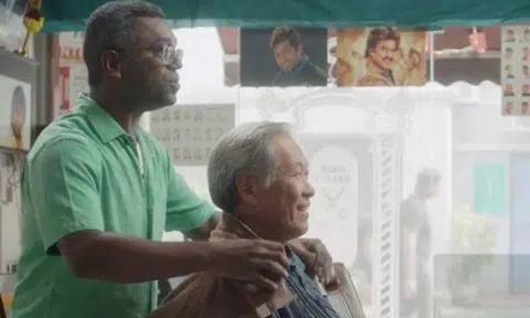 Is that... Defence Minister Ng Eng Hen acting in local short film?