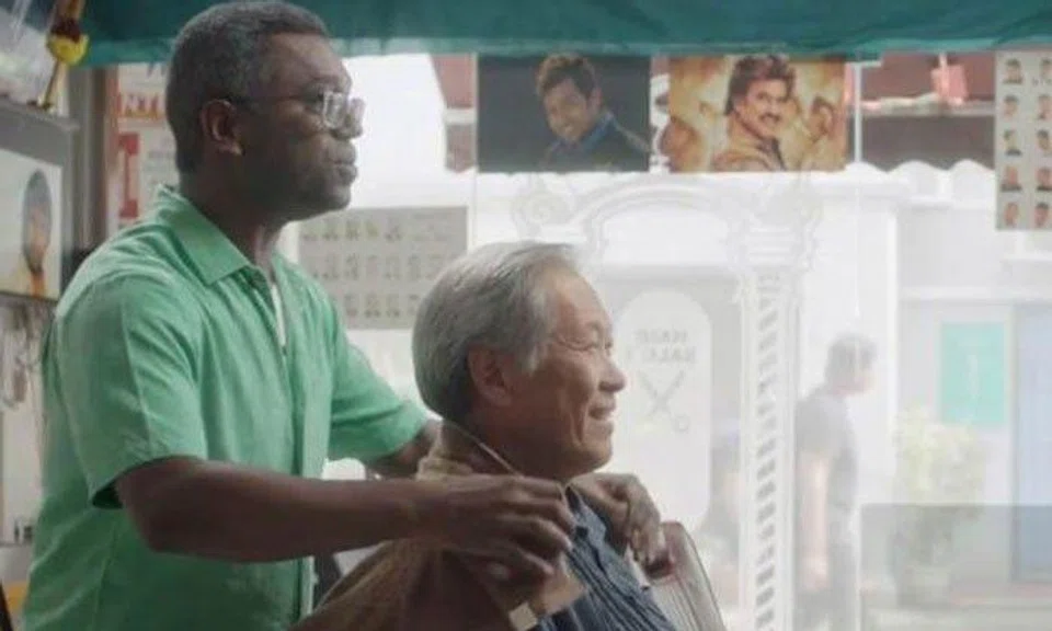 Is that... Defence Minister Ng Eng Hen acting in local short film?