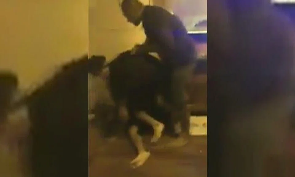 Couple attacks two men with bamboo pole until it breaks, rains blows on them at Spooner Road flat