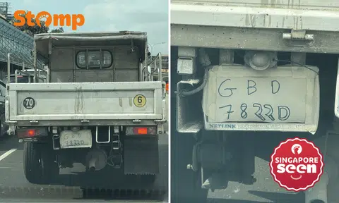 Handwritten license plate