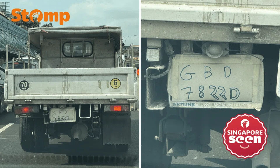 Handwritten license plate