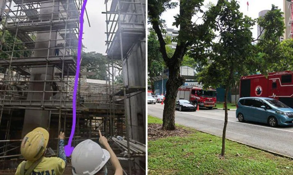 Worker falls 10m at luxury condo worksite near Orchard Road, trapped among steel rebars
