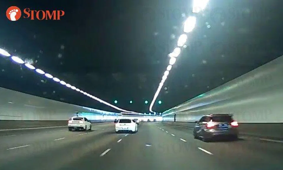 3 cars spotted 'racing' in MCE tunnel