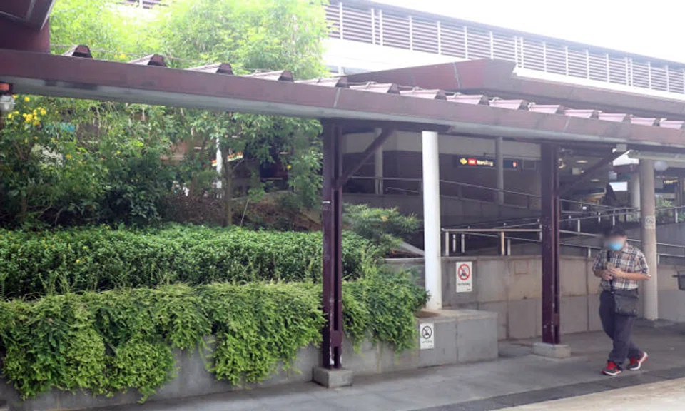 Photo illustration of Marsiling MRT station