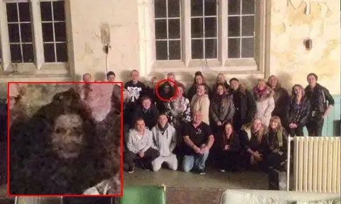 Chilling 'ghost girl' spotted in photo taken at abandoned UK asylum