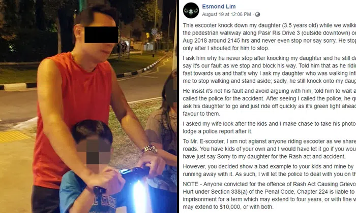 E-scooter rider allegedly knocks down 3-year-old girl in Pasir Ris ...