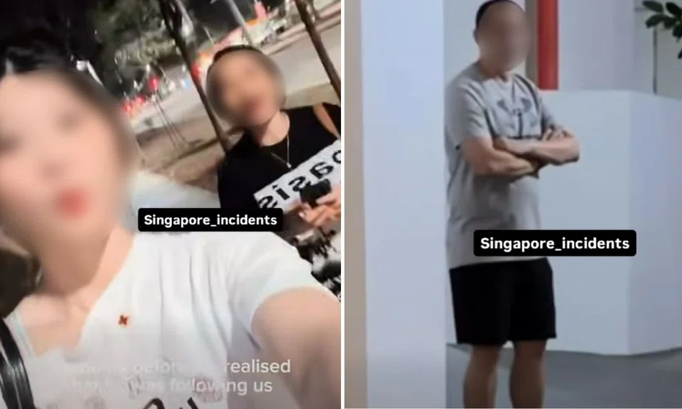 women chase stalker, Sengkang, Singapore safety