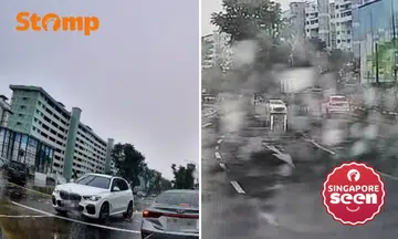 BMW drives against traffic in Ang Mo Kio