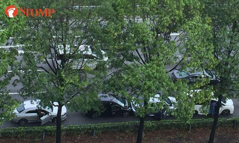 Four cars involved in chain collision on CTE