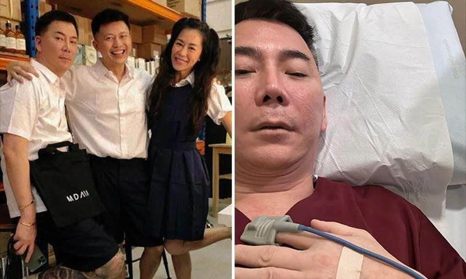 Addy Lee said he he had been struggling with health problems in the last four months. PHOTO: ADDY LEE AND PORNSAKP/INSTAGRAM