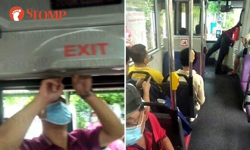 Stomper Raven shared a video of the bus captain attempting to fix the door.