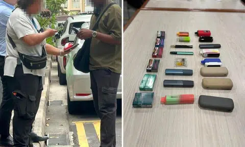 18 arrested in HSA ops at Raffles Place and Haji Lane: Most vapers were 'caught by surprise'