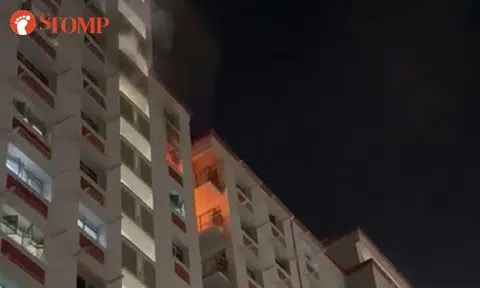 1 person taken to hospital after fire breaks out in kitchen of Sengkang HDB flat