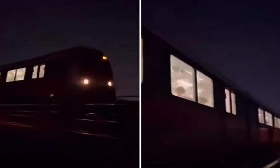 Someone went on MRT tracks and took close-up video of moving train