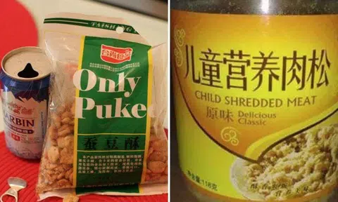 'Only puke', 'child shredded meat' and other epic food-labelling fails