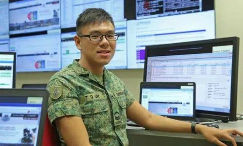 Corporal Sim Tian Quan enjoys tackling unexpected problems. PHOTO: THE STRAITS TIMES