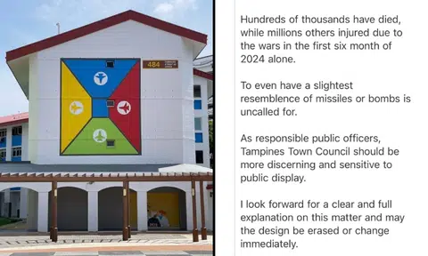 MP explains decision not to change 'distasteful' design on HDB block after resident's complaint
