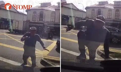 Man with knife attacks vehicle exiting Sim Lim Tower carpark: 'Thank god, police were in car behind me'