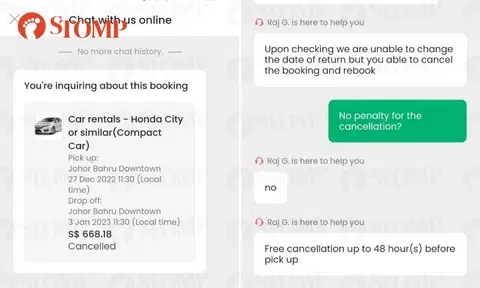 Customer wrongly advised by Klook to cancel booking to get full refund due to 'miscommunication'