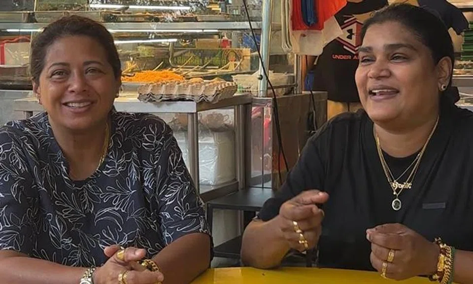 Ms Leelavathi Sinnathurai (left) and Ms Nabisah Bevi Maudu, the duo behind N&N Nasi Padang Corner.