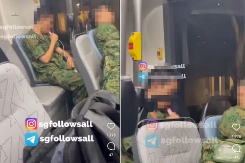 'This is really sad to see': Viral video shows soldier vaping on board bus