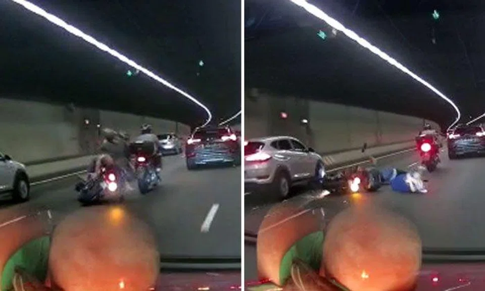 Motorcyclist and pillion rider taken to hospital after alleged hit-and-run in CTE tunnel