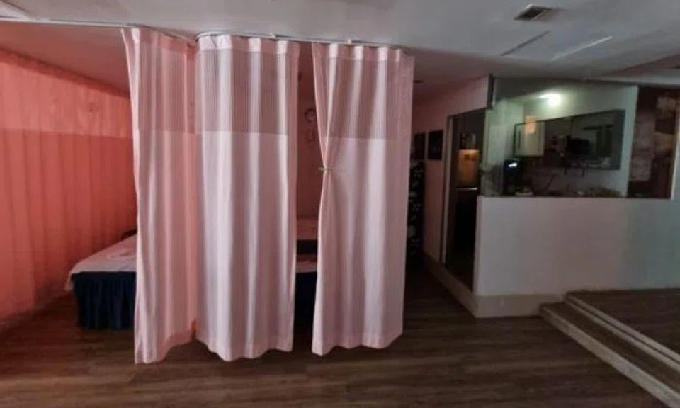 Officers from Bedok Police Division raided two massage establishments in Geylang Road on March 27.