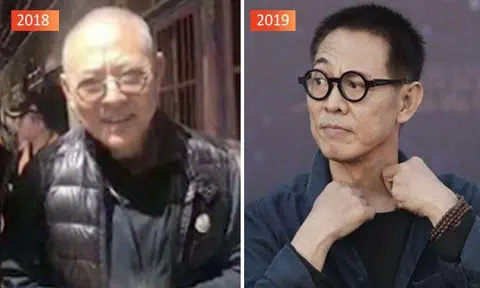 Jet Li looks in much better health after shocking fans with frail appearance last year