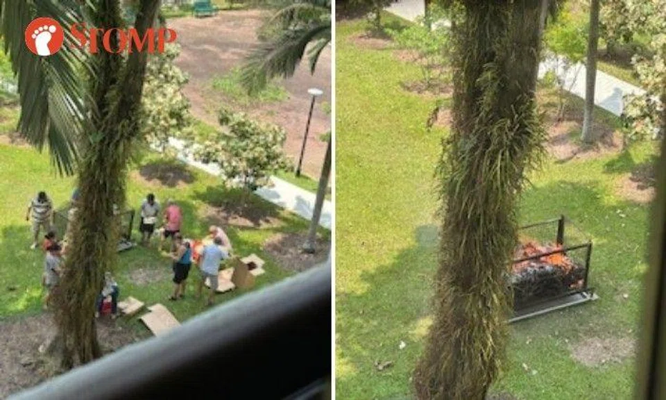 Stomper Elise shared photos of the incident, which happened on Sept 2, the last day of Hungry Ghost month..