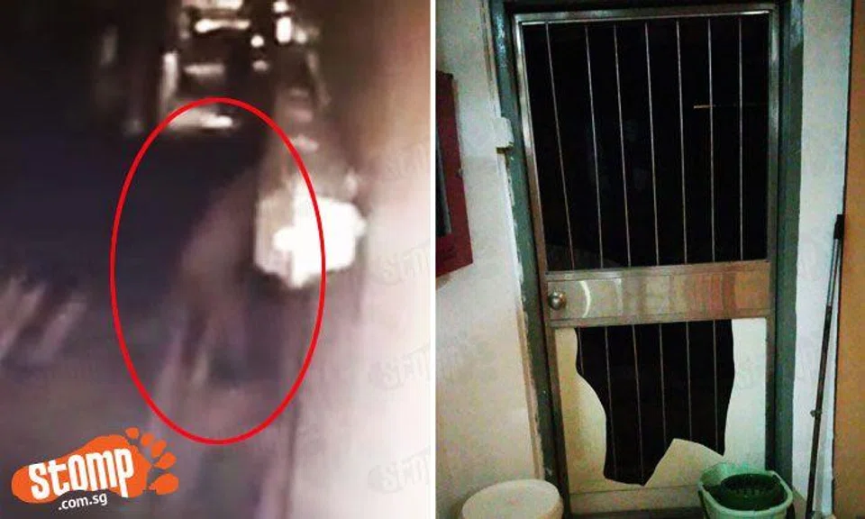 Man gets angry while talking on the phone -- then kicks and breaks hostel door