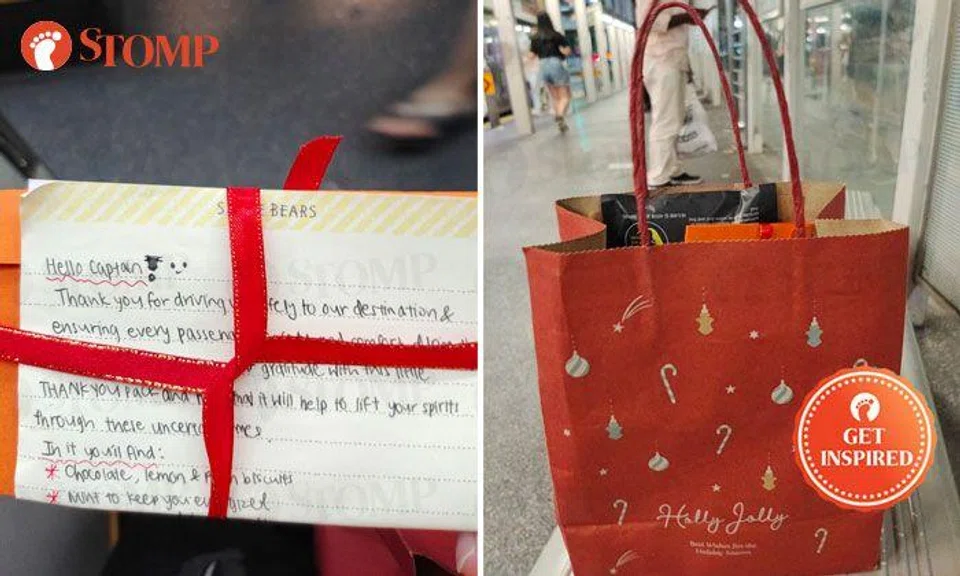 Bus captain touched by passenger who surprised him with gift of gratitude