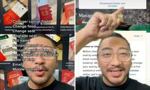 Showing off your flight tickets online? You're setting yourself up