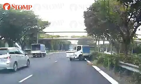 Car swerving on TPE fails to stop after colliding with lorry