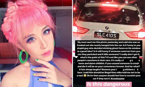 Funny or dangerous? Blogger Xiaxue says ghost stickers on cars should be made illegal