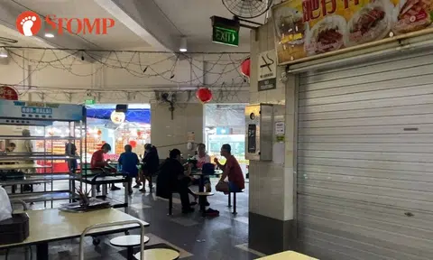 It's not a blackout, so why are 'patrons eating in the dark' at this Bukit Merah food centre?