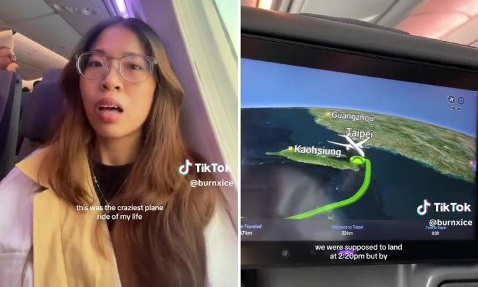 TikToker flying to Taipei on SIA ends up back in S'pore after 13 hours on plane: 'That's crazy'
